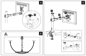 hama 00118493 Monitor Arm Instruction - Required tools4