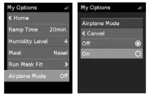 ResMed AirCurve 10 Vauto- Airplane Mode