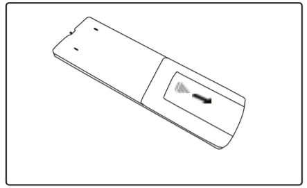 Remote Control Battery Replacement Figure A