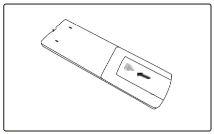 Remote Control Battery Replacement Figure C