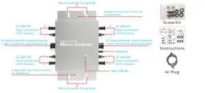 WVC 2400 2400 Watt Solar Micro Inverter - figure 3