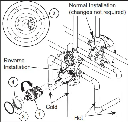 DELTA T27T967 MultiChoice Valve Trim with Diverter- Back to back Installation