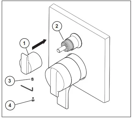 DELTA T27T967 MultiChoice Valve Trim with Diverter- Diverter handle