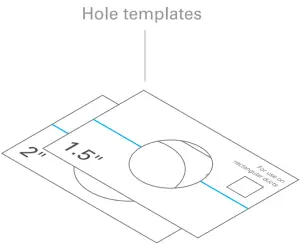 Hole templates