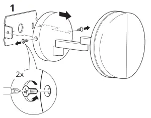IKEA SVALLIS LED Wall Lamp with Swing Arm - fig 1