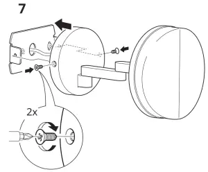 IKEA SVALLIS LED Wall Lamp with Swing Arm - fig 7