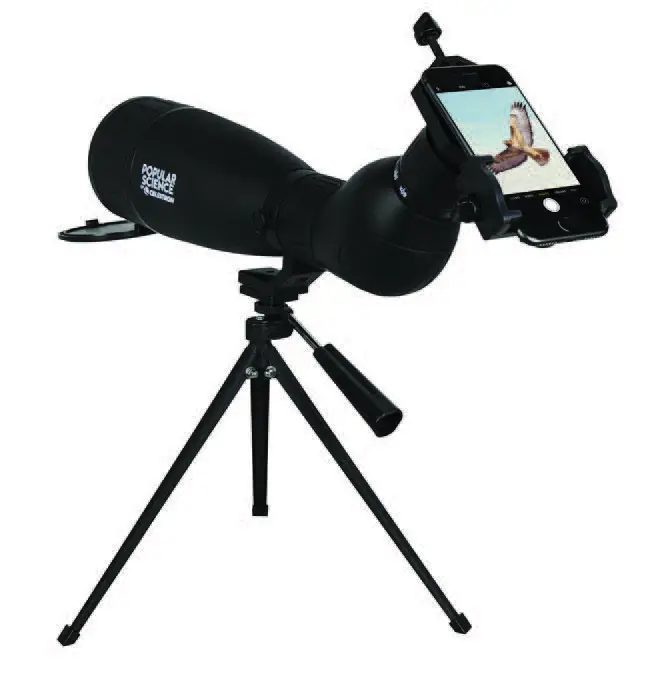 CELESTRON 53329 20-60X80 Spotting Scope with Smartphone Adapter and Bluetooth Remote image