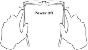 Shenzhen E Ran Technology E02 Smart Eyewear Instructions Power On