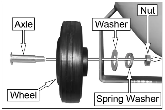 airamster TIGER 8 550 50 Litre Air Comressor - WHEELS