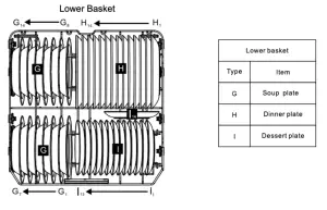 eurotech ED-DWF12PWHSS 60cm Freestanding Dishwasher - Lower