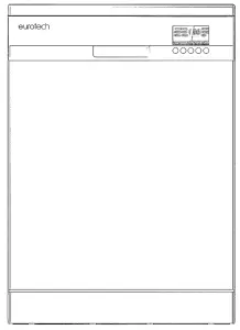 eurotech ED-DWF12PWHSS 60cm Freestanding Dishwasher - Lower1