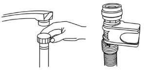 eurotech ED-DWF12PWHSS 60cm Freestanding Dishwasher - hose