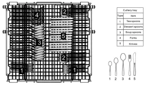 eurotech ED-DWF12PWHSS 60cm Freestanding Dishwasher - water