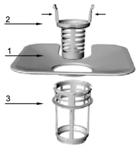 eurotech ED-ID14P 60cm Integrated Dishwasher - pump