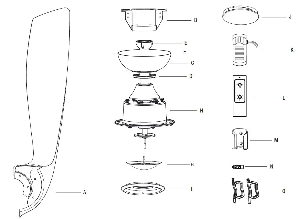 BREEZISM BF9453L56SL Alameda 56 Inch Ceiling Fan FIG-3
