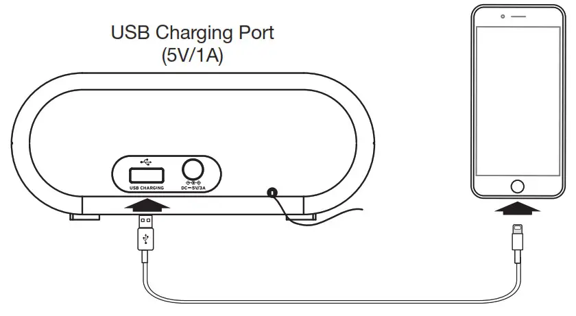 TIMEX TW500 Dual Alarm FM Clock Radio- USB Port