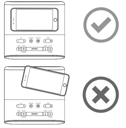 TIMEX TW500 Dual Alarm FM Clock Radio- Wireless Charging