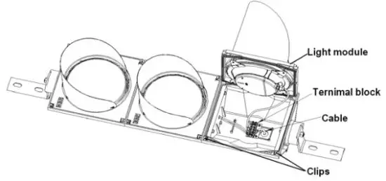 led led TP 300 Traffic Signal Light - Horizontal installation mode