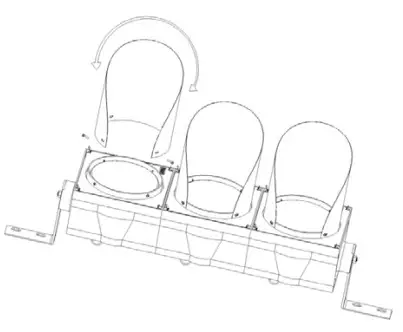 led led TP 300 Traffic Signal Light - Side view of pedestrian lights 3