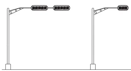 led led TP 300 Traffic Signal Light - Side view of pedestrian lights 9