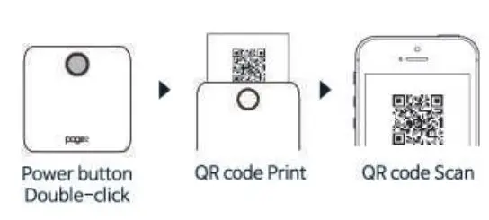 pagee PG1 Mobile Sticker Printer Instruction Manual - How to Connect