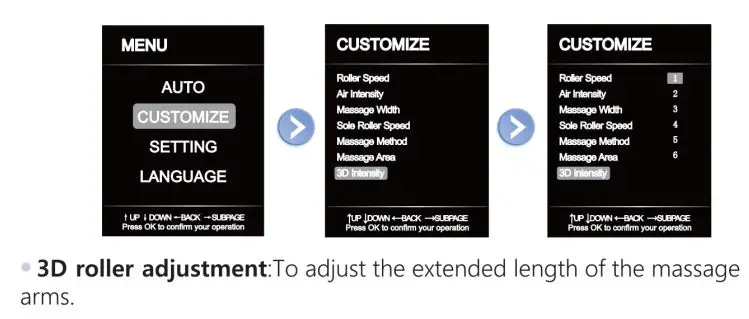 KAHUNA CHAIR HM5000 Massage Chair User Manual - Customize