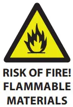 ECG Refrigerador - RISK OF FIRE