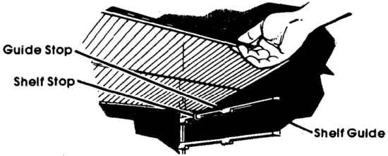 Adjusting the refrigerator shelves