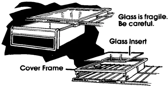 Removing the meat pan and cover