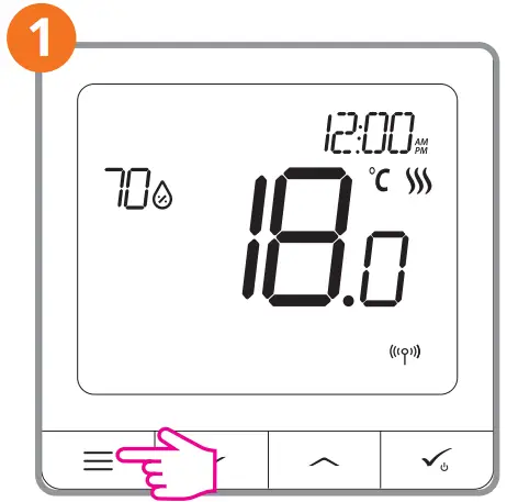 Display floor temperature