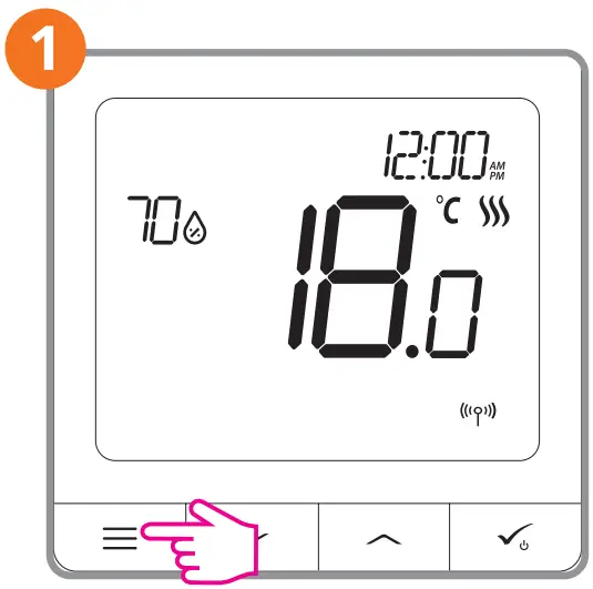 Display floor temperature