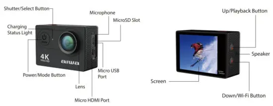 aiwa ONE 4K Ultra HD Action Camera - figure 1