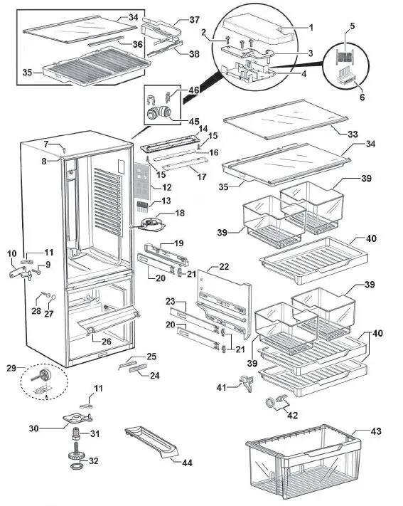 FISHER-PAYKEL-RF402BRPUX7-64cm-Fridge-Freezer-3