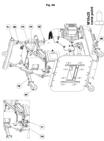 BLASTRAC EBE 200VMB Suspended Load Shot Blasting Machine - fig