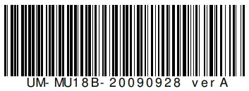Beta Three MU18 B 18 Inch Subwoofer MU Series Pro Loudspeaker System - Bar code