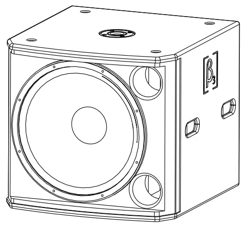 Beta Three MU18 B 18 Inch Subwoofer MU Series Pro Loudspeaker System - Feature