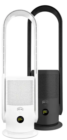 djive SKJ-CR022UF-S- Flowmate -ARC -Casual 2-in-1 -Bladeless- Fan -and- Air- Purifier -product