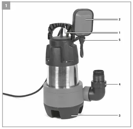 Einhell GC-DP 9040 N Submersible Dirty Water Pump 22000 l-h FIG 1