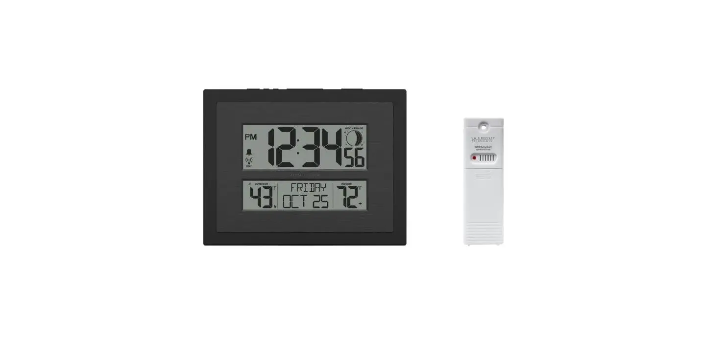 La Crosse Technology 513-75624 Atomic Digital Wall Clock User Guide