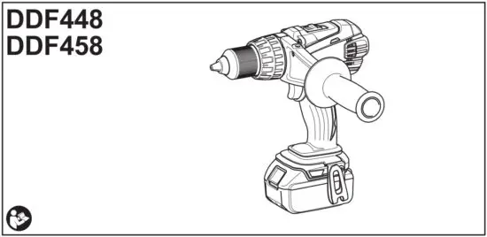 makita DDF448 DDF458 Cordless Driver Drill