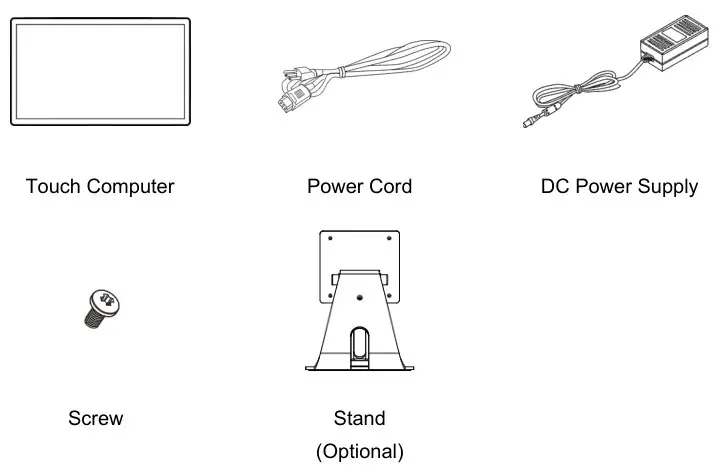 MicroTouch IC-215P-AW3 Touch Computer - Package Overview