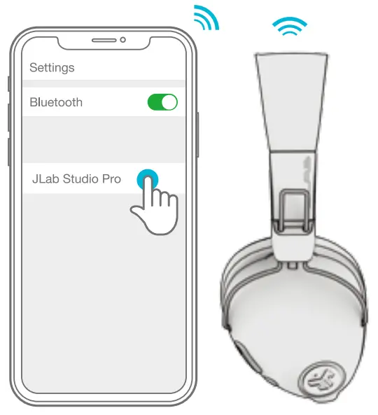 JLAB HBASTUDIOPRORBLK4 Wireless Headphone - fig1