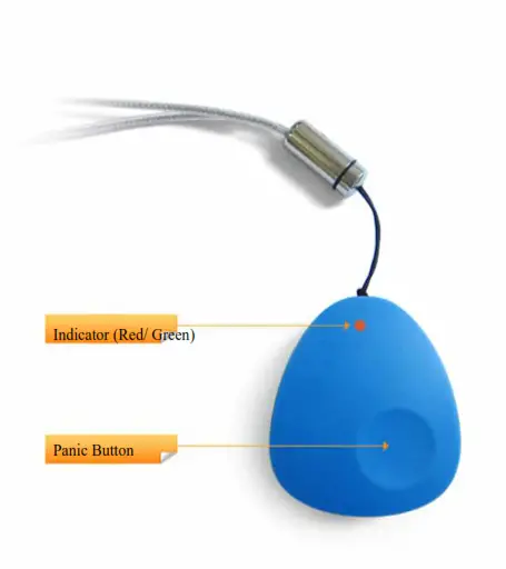 netvox Z308 ZigBee Wearable Presence Tag with Emergency Button - Fig