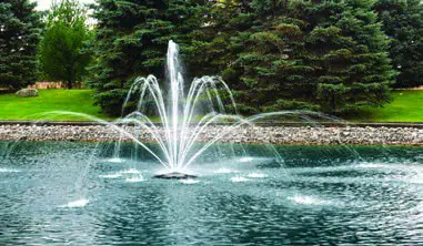 thePondguy AquaStream Floating Fountain -Optional Double Arch and Geyser Pattern