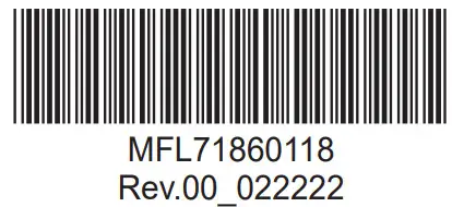 LG Window Inverter Air Conditioner - barcode