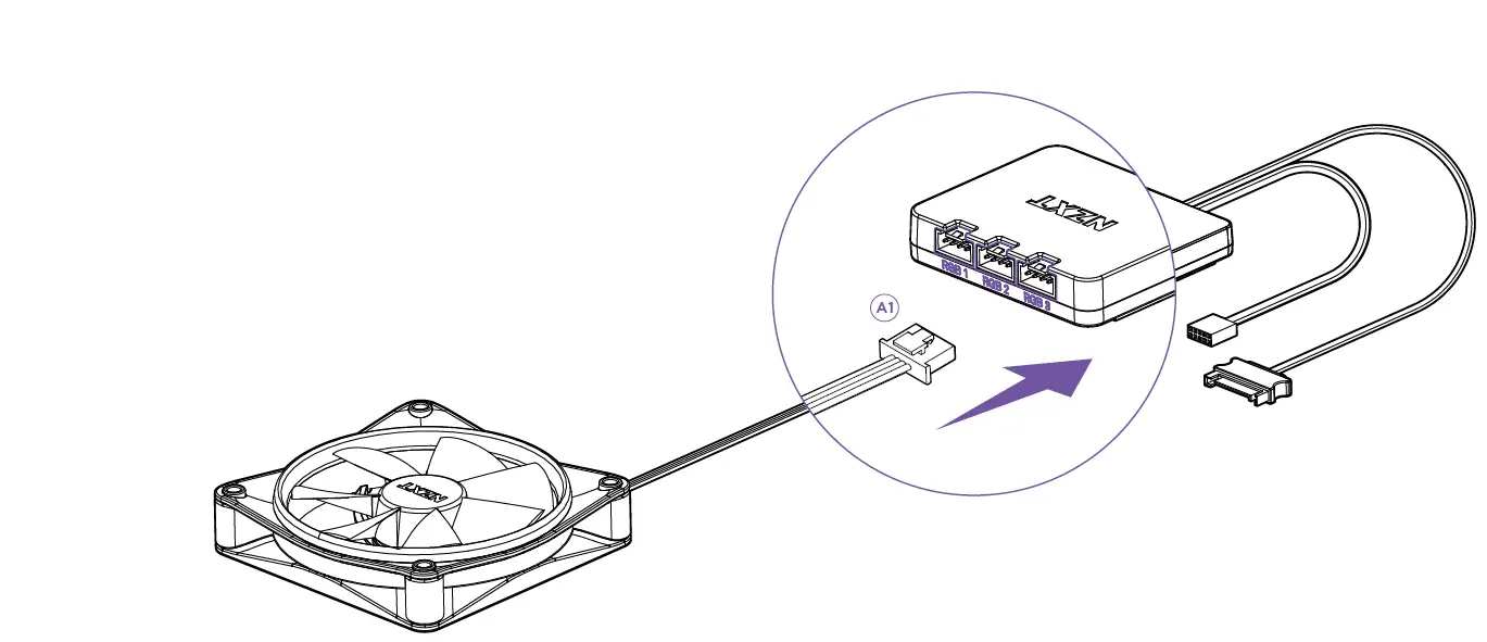 NZXT 120MM VENTOLA RGB FAN 7
