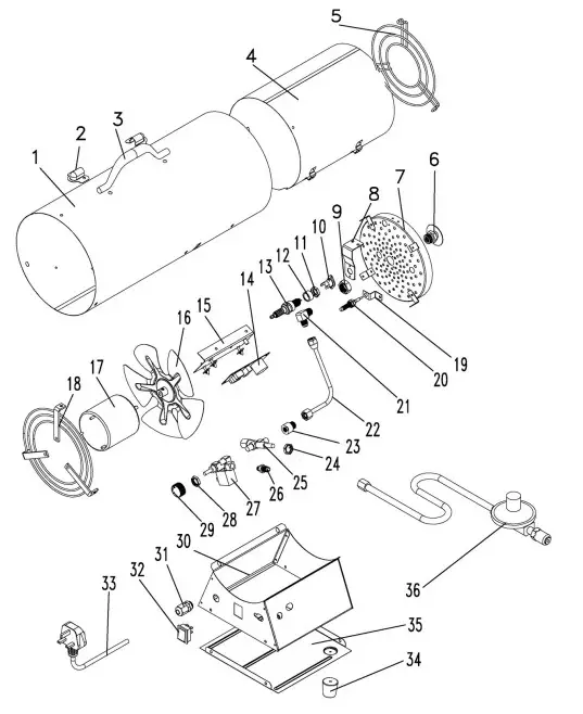 Clarke Devil 700 Propane Fired Space Heater i Figure 6