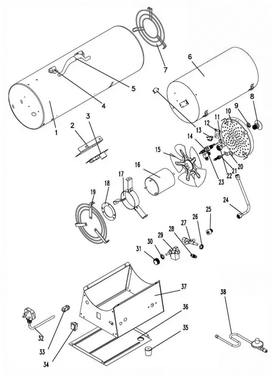 Clarke Devil 700 Propane Fired Space Heater i Figure 8