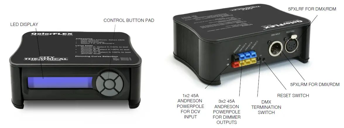 CITY THEATRICAL 5620 QolorFLEX 3x10A Dimmer fig1