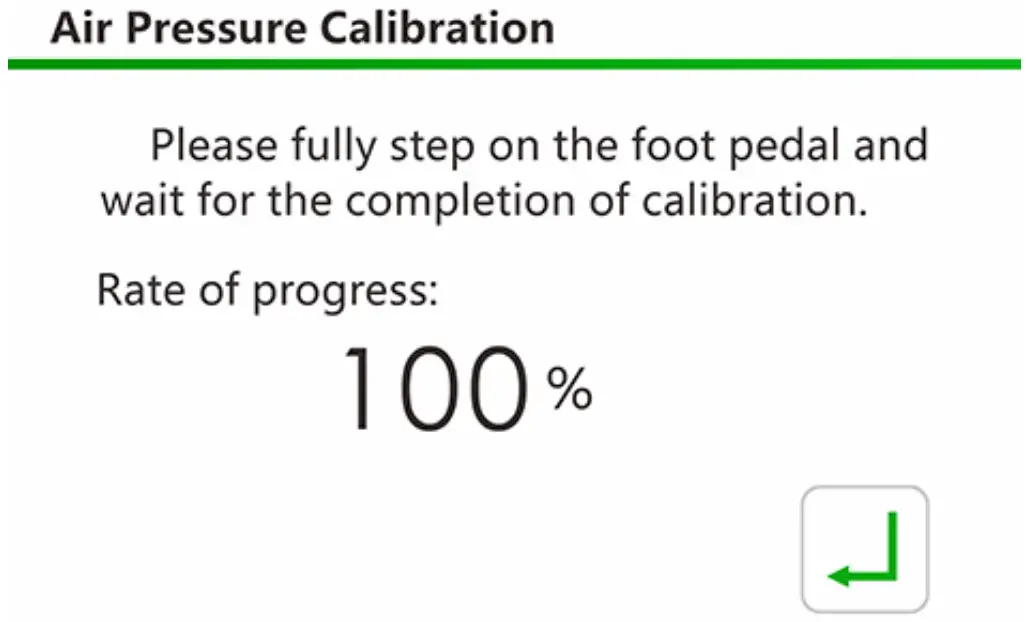 Interface Of Calibration Mode